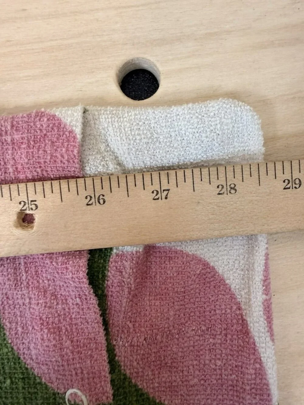 2 Vintage 70s Mod Terry Cloth Pillow Covers Pink Green Floral Retro Upcycled 28” - Picture 9 of 16